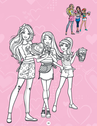 Image 10 of Dreamland Publications Barbie Copy Colouring Book : Children Drawing, Painting & Colouring Book
