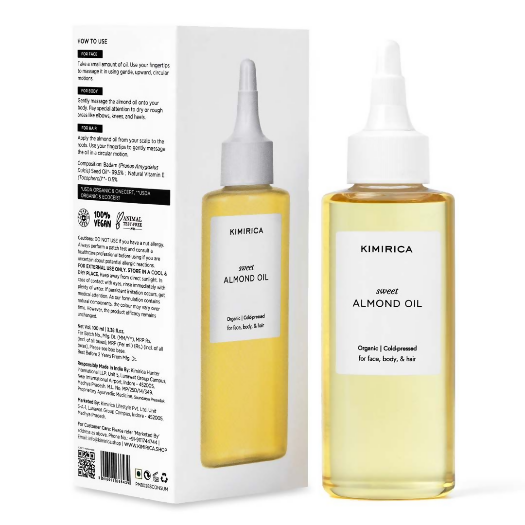 Image 1 of Kimirica Sweet Almond Oil For Hair & Glowing Skin