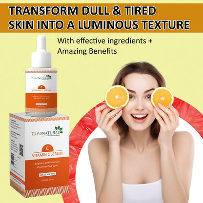 Image 4 of 7 Days Vitamin C-Advance Radiance Booster Skin Brightening Face Glowing Serum