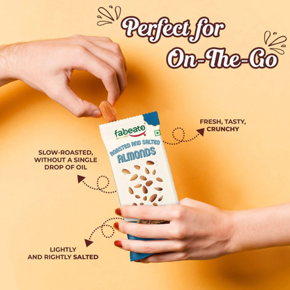 Image 3 of Fabeato Munch on the Go Snack Premium Roasted and Salted Almonds