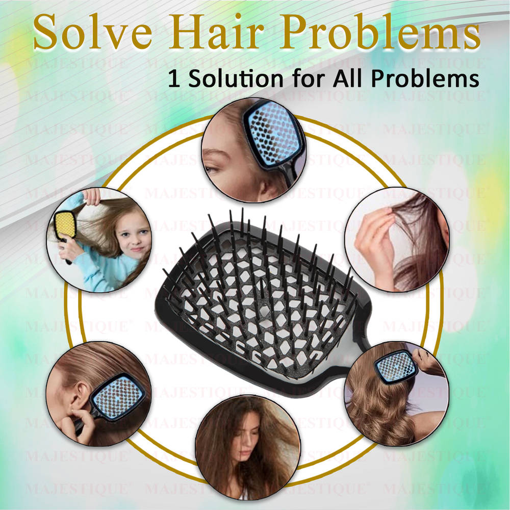 Image 7 of Majestique Ultra-Soft Large Detangler Brush