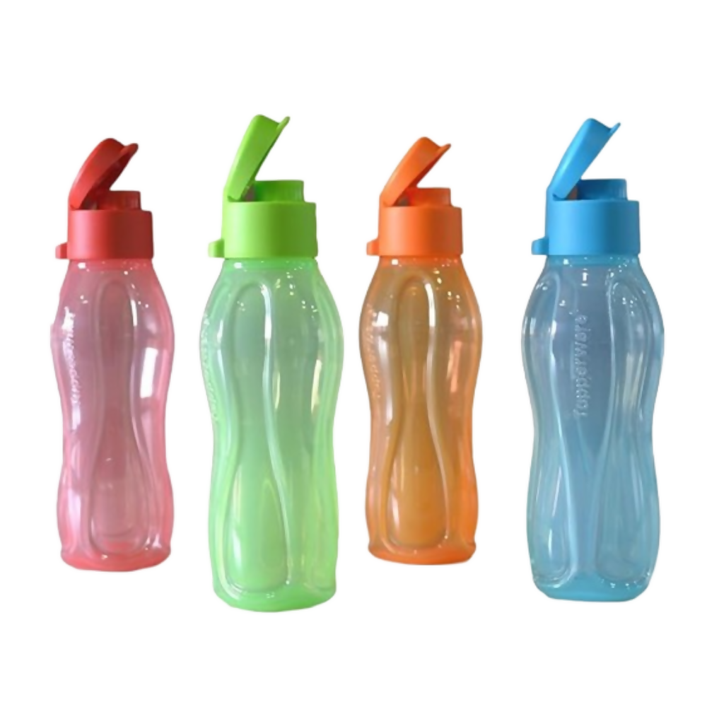 Image 1 of 310 ml / Pack of 4 for the product Tupperware Aquasafe Plastic Bottle Set with Fliptop