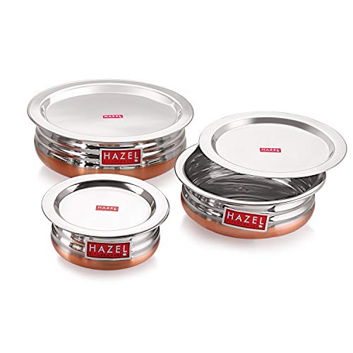 Image 5 of HAZEL Stainless Steel Kitchen Set with Lid 800 ml, 1200 ml, 1600 ml
