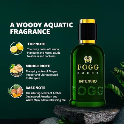 Image 4 of Fogg Scent Intensio Perfume for Men, Long-Lasting, Fresh & Powerful Fragrance, Eau De Parfum