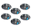 Image 1 of Default Title for the product neelam Stainless Steel Halwa Plate 13 cm Set of 6