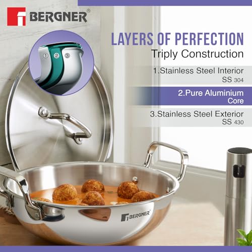 Image 6 of BERGNER TriPro Triply Stainless Steel Cookware Set