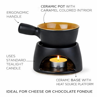 Image 7 of Pure Source India Ceramic Fondue Burner, Aroma Burner Ceramic Oil Diffuser, Home Bedroom Decor Christmas Housewarming Gift