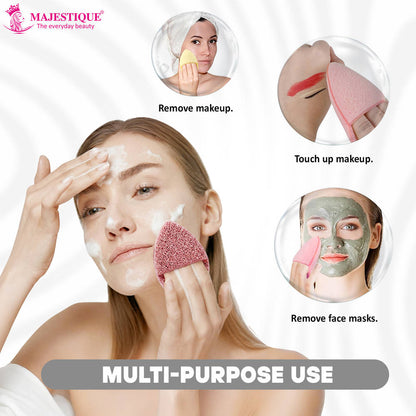 Image 3 of Majestique Cotton Face Pads with Reusable Sponge