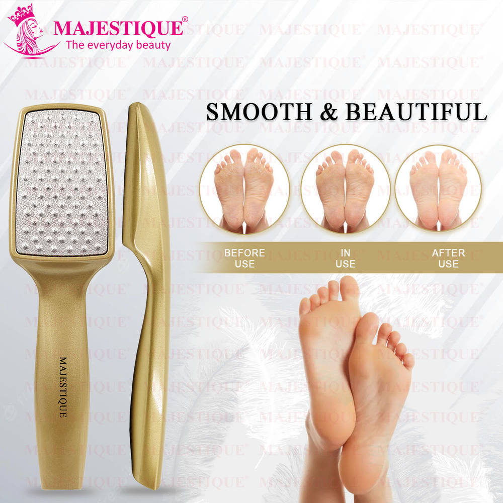 Image 7 of Majestique Professional Foot File - Laser-Cut Steel, Safe Dead Skin Remover - Color May Vary