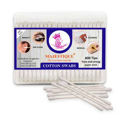 Image 1 of 1 pc for the product Majestique 200Pcs Paper Cotton Swabs
