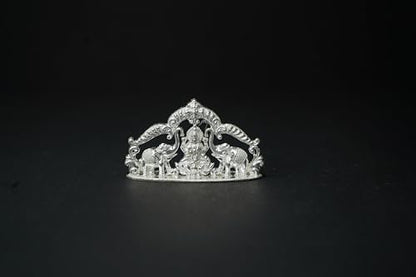 Image 1 of Default Title for the product Dista Silvers Lakshmi Ji with Elephant Idol 19.11 Grams