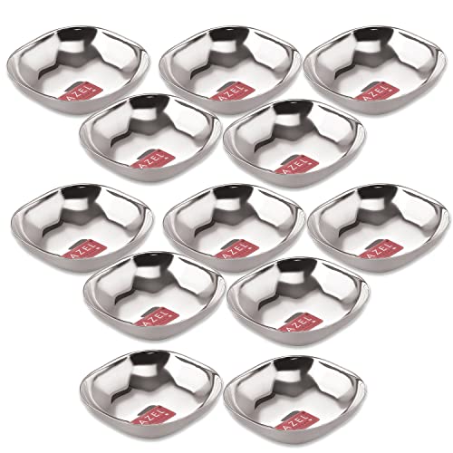 Image 15 of SS, 260 ML / Set of 12 for the product HAZEL Steel Dessert Silver Plate