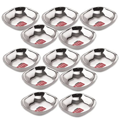 Image 15 of SS, 260 ML / Set of 12 for the product HAZEL Steel Dessert Silver Plate
