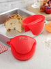 Image 1 of Default Title for the product HAZEL Silicone Pinch Grip Mitts Microwave Oven Heat Resistant Gripper Kitchen Pot Holder, Red