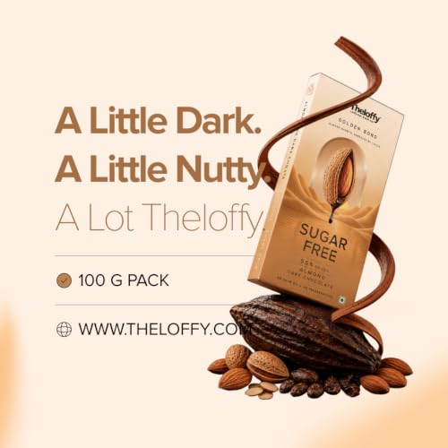 Image 6 of THELOFFY Sugar Free Almond 55% Cocoa Dark Chocolate - 100 g
