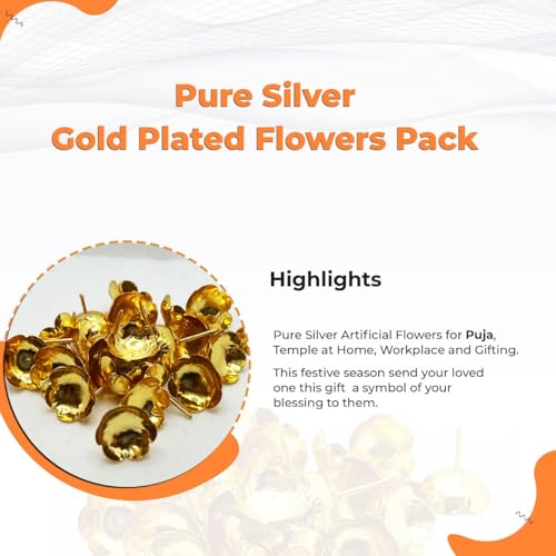 Image 4 of Dista Silvers Gold Plated Flowers Pack of 108 20g