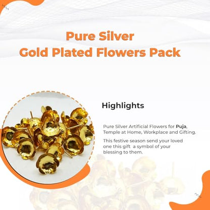 Image 4 of Dista Silvers Gold Plated Flowers Pack of 108 20g