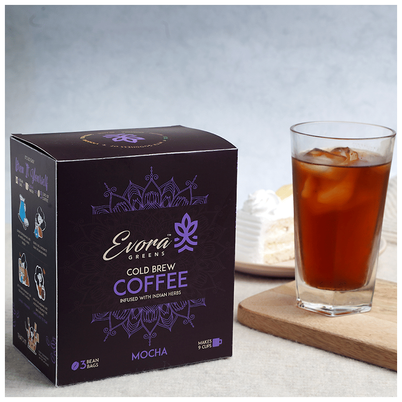 Image 2 of Evora Greens Cold Brew Coffee Bean Bag (50gm Each) Mocha