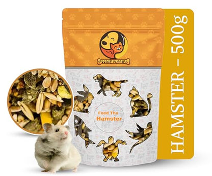 Image 2 of Pouch - Hamster Food, 500g for the product Foodie Puppies Premium Hamster Food Pellets