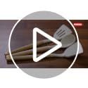 Image 2 of PANCA Silicone Non Stick Spatula Set of 3 with Wooden Handle