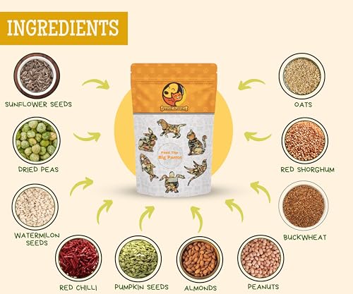Image 12 of Foodie Puppies Parrot Bird Food for Big Parrot Birds