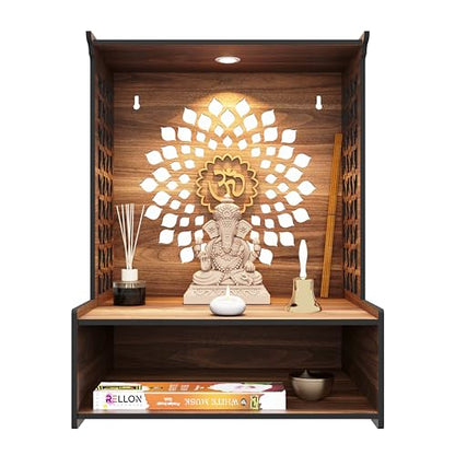 Image 3 of Rellon Industries Temple for Home Mandir with LED Spot Light (A4)