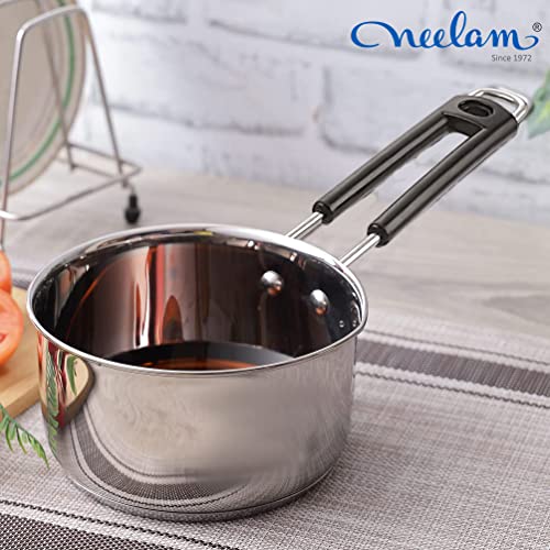 Image 4 of neelam Premium Stainless Steel Induction Bottom Saucepan 700 ml