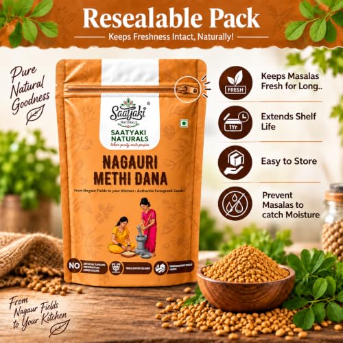 Image 8 of SAATYAKI NATURALS Organic Methi Seeds