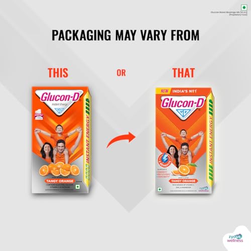 Image 3 of Glucon-D Instant Energy Health Drink Tangy Orange
