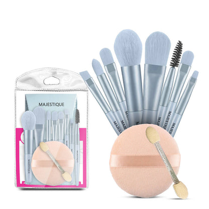 Image 1 of 10 g for the product Majestique Makeup Brush Set With Powder Puff And Stick