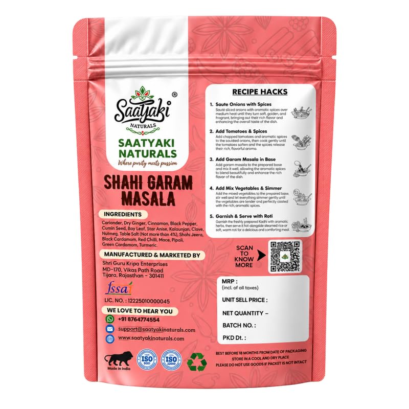 Image 6 of SAATYAKI NATURALS Shahi Garam Masala