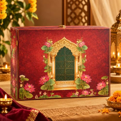 Image 2 of Brown tree Dry Fruit Gift Hamper Lotus 6p 600g