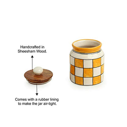 Image 5 of ExclusiveLane Mughal Drum Multipurpose Storage Ceramic Jar 410 ML