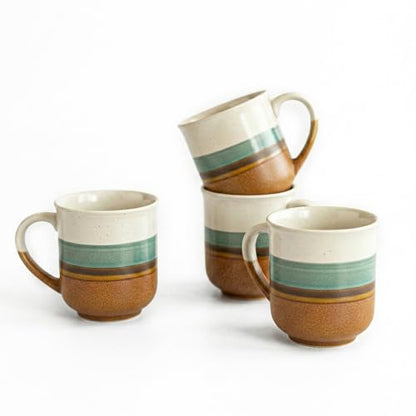 Image 2 of ExclusiveLane Zen Garden Ceramic Coffee Mugs Set of 4 330 ml