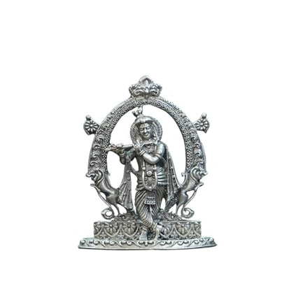 Image 1 of Default Title for the product Dista Silvers Antique Krishna Idol with Frame 30.93G