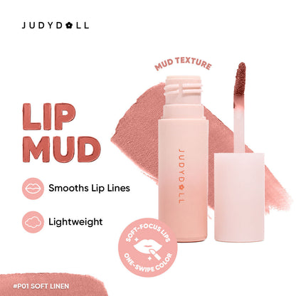 Image 4 of 3.3 gm / P01 Peachy Warm Nude / Pack of 1 for the product JUDYDOLL Lip Gloss (Lip Mud)