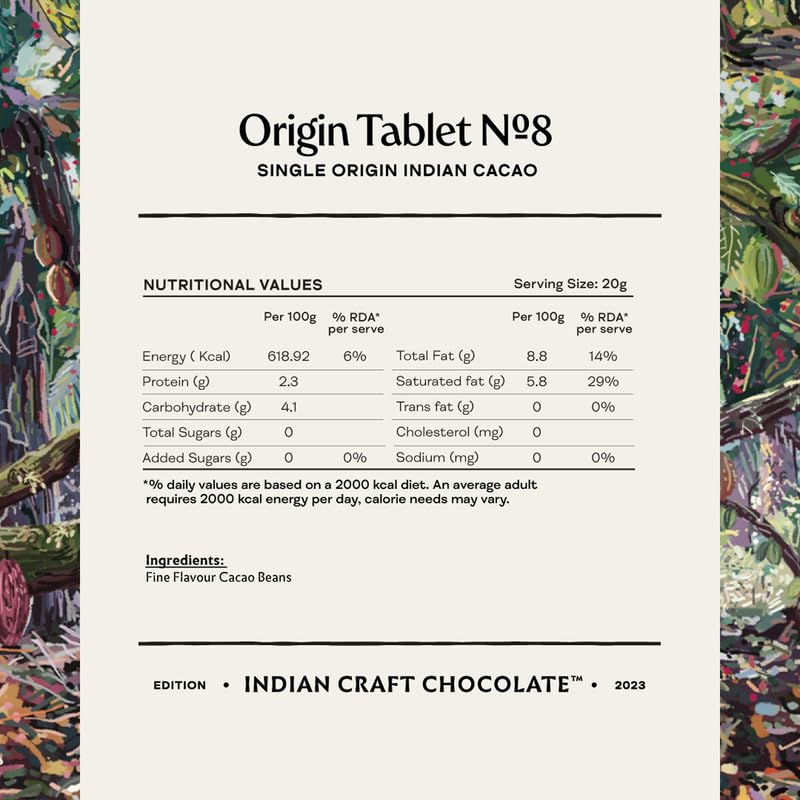 Image 3 of Manam Chocolate Single Origin India Series Tablet No. 8-100% Dark, 80g