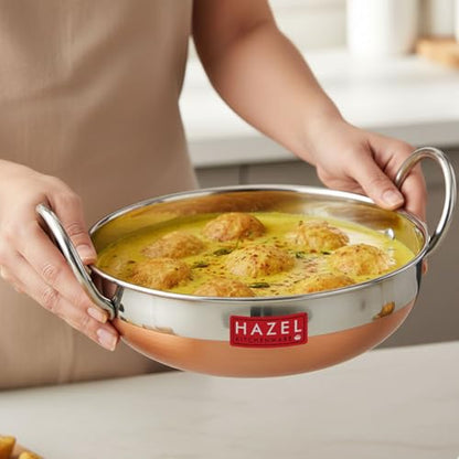 Image 4 of HAZEL Copper Bottom Kadhai