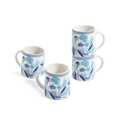 Image 2 of ExclusiveLane Floral Bliss Ceramic Coffee Mugs Set of 4 (300 ml)