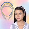 Image 1 of 4 pcs for the product Majestique Satin Silk Twine Headband 4Pcs