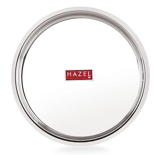 Image 6 of HAZEL Stainless Steel Plates Set 25 cm Pack of 4