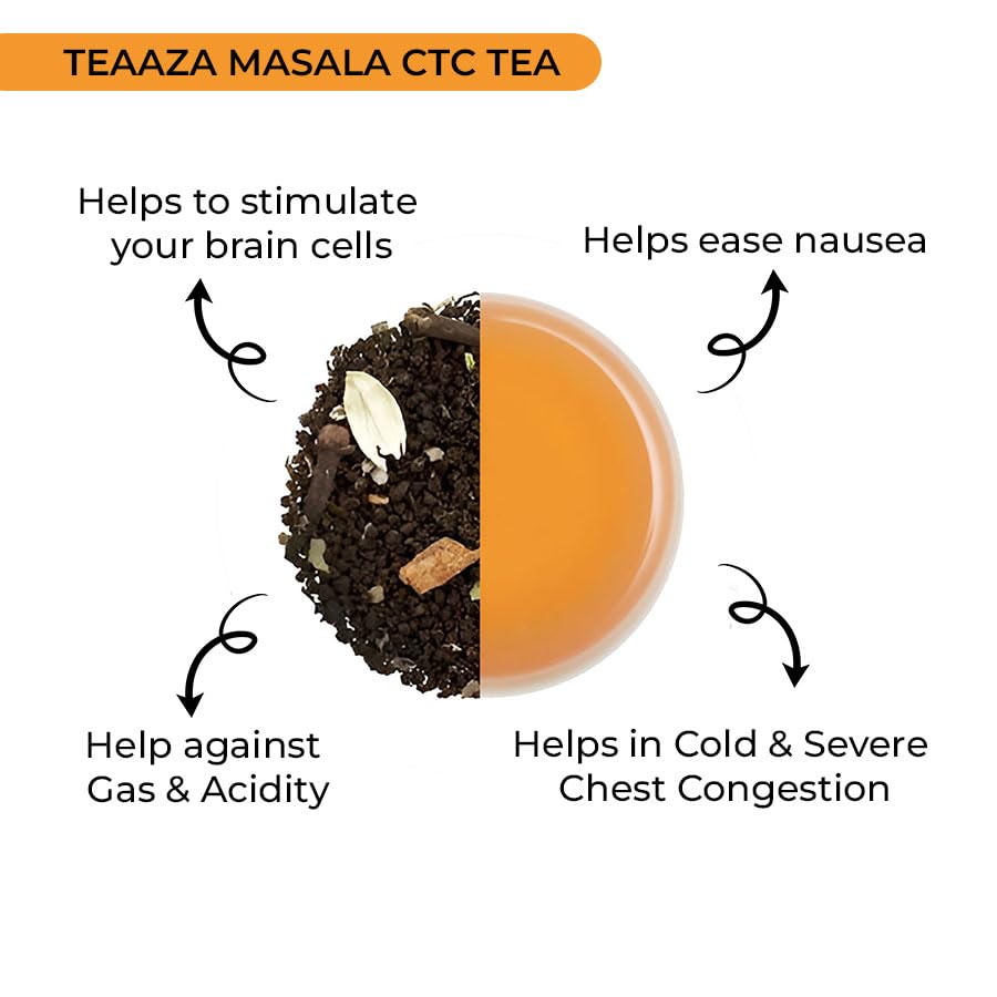 Image 8 of Teaaza'S Masala Ctc Chai With 20 Natural Herbs