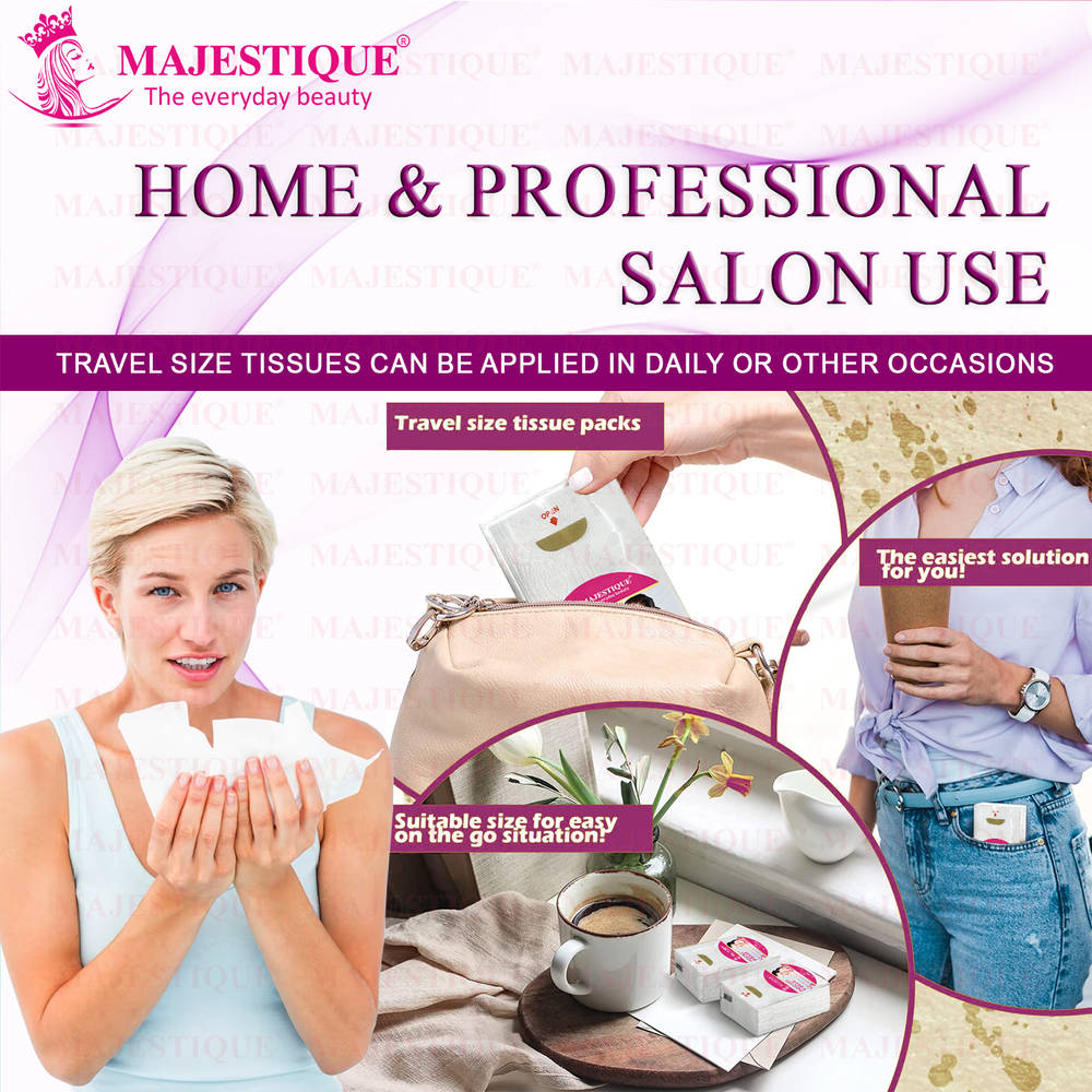 Image 5 of Majestique Mini Facial Pocket Tissues - Pack of 10