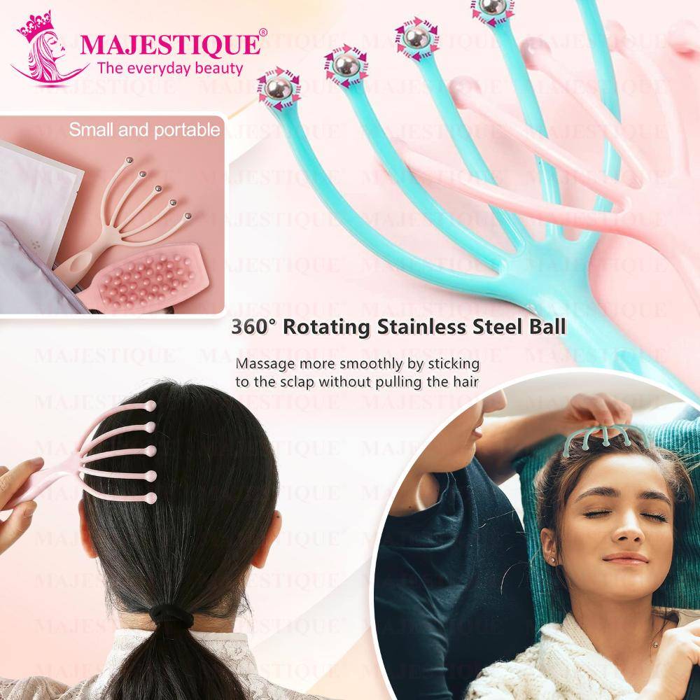 Image 8 of Majestique 2-In-1 Hair Massaging Set