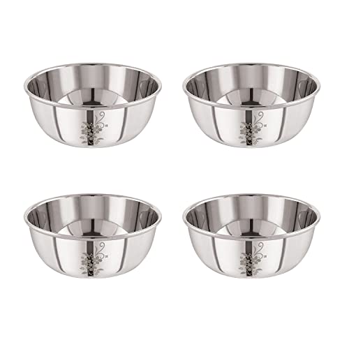 Image 1 of Default Title for the product neelam Stainless Steel 300 ml Vati Set of 4