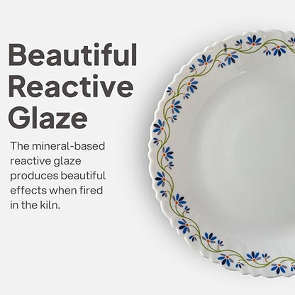 Image 7 of Cello Opalware Dazzle Series Morning Glory Dinner Set, 35 Units