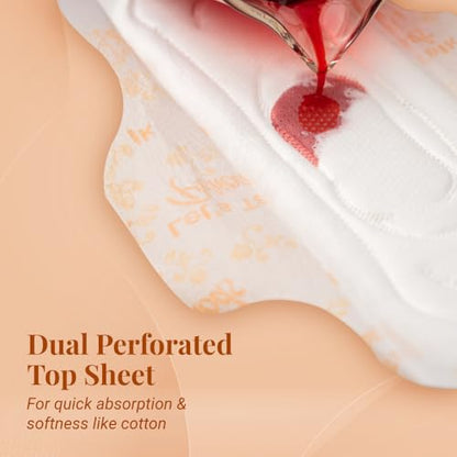 Image 7 of Niine Dry Comfort XL Sanitary Pads for Women |36 Pads, Pack of 1| 282 mm Long| Fast Absorption| Prevents Wetness & Leakage| Enjoy Leak-free Periods |With Anti-Leak Flow Channel
