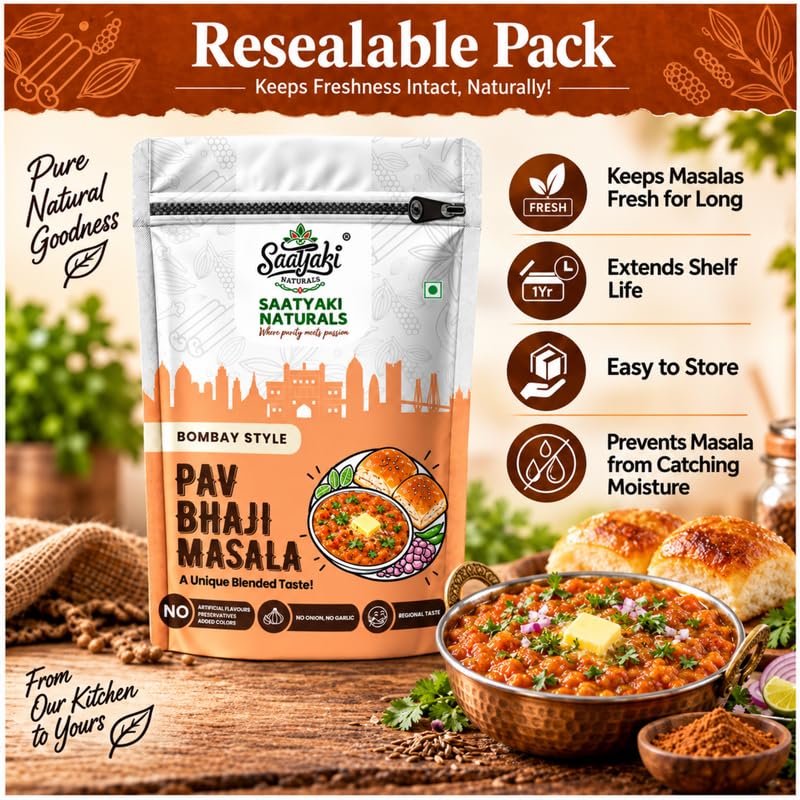 Image 9 of SAATYAKI NATURALS Pav Bhaji Masala