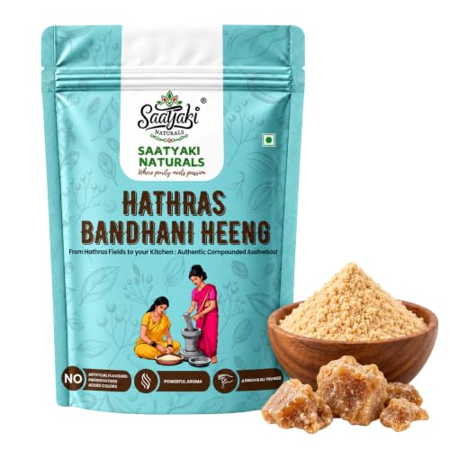 Image 1 of Default Title for the product SAATYAKI NATURALS Organic Hathras Bandhani Heeng Powder -400gm