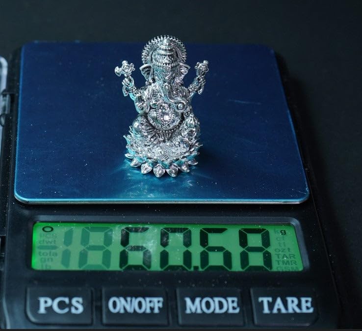 Image 4 of Dista Silvers Antique Lotus Ganesh 60.68g